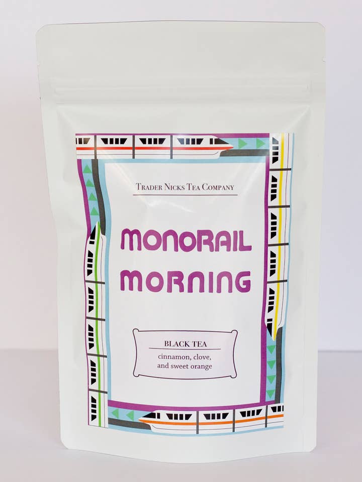 Monorail Morning Sweet Cinnamon Breakfast Tea for wholesale by Trader Nicks Tea Company