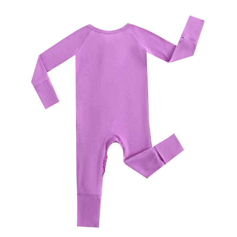 Luxie Charm - Wholesale Bodysuit (Footed) - Baby - Luxie Lavender Ruffled Romper I Micro-Preemie I Convertible1