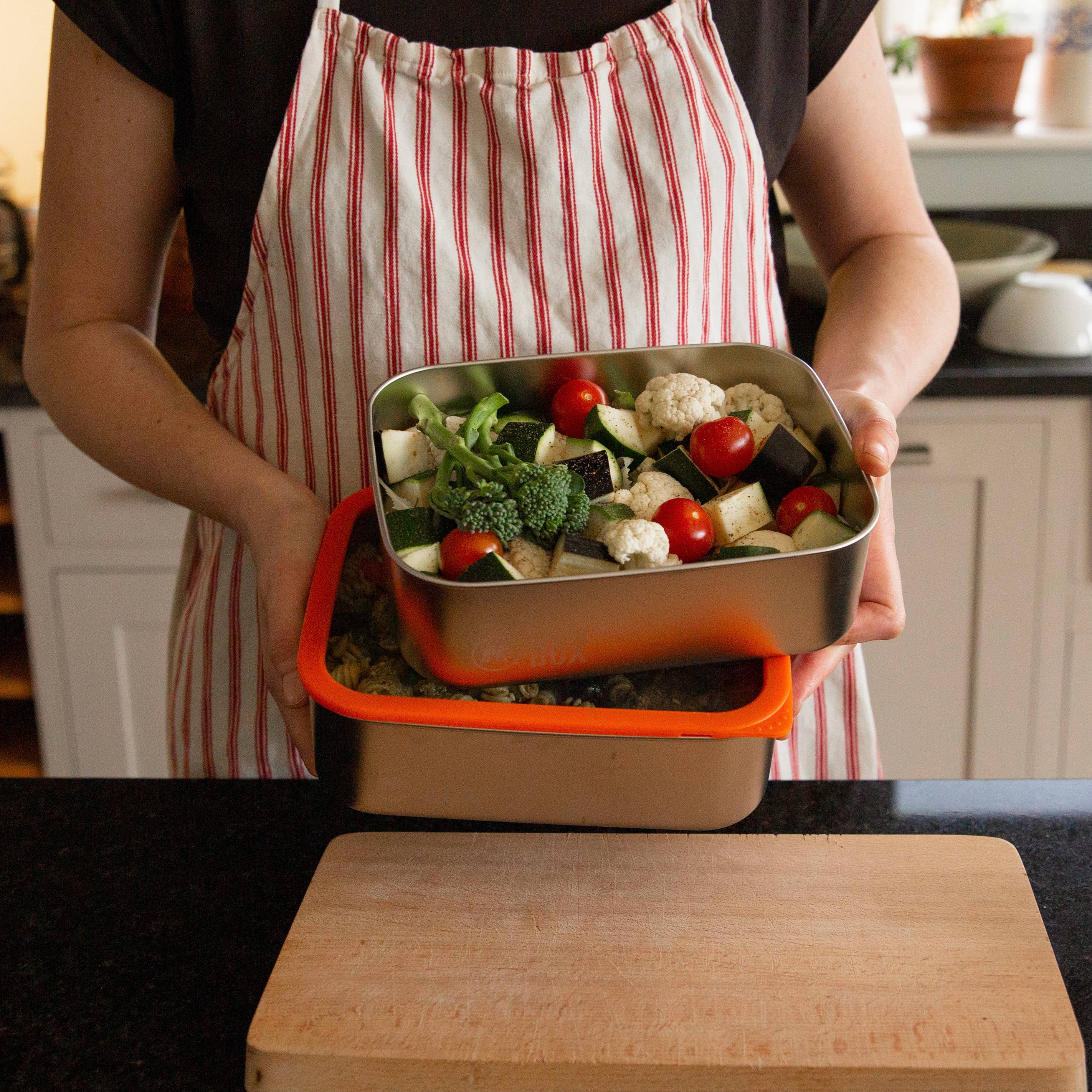 Elephant Box – Engroshandel Madbeholder – Prep & Store lækagesikre madbeholdere - Orange6