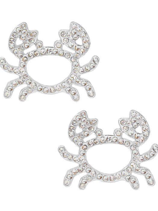 ( L342 ) ZEELEVEN THEMA KRAB OORBELLEN voor wholesale door Jewelry Max