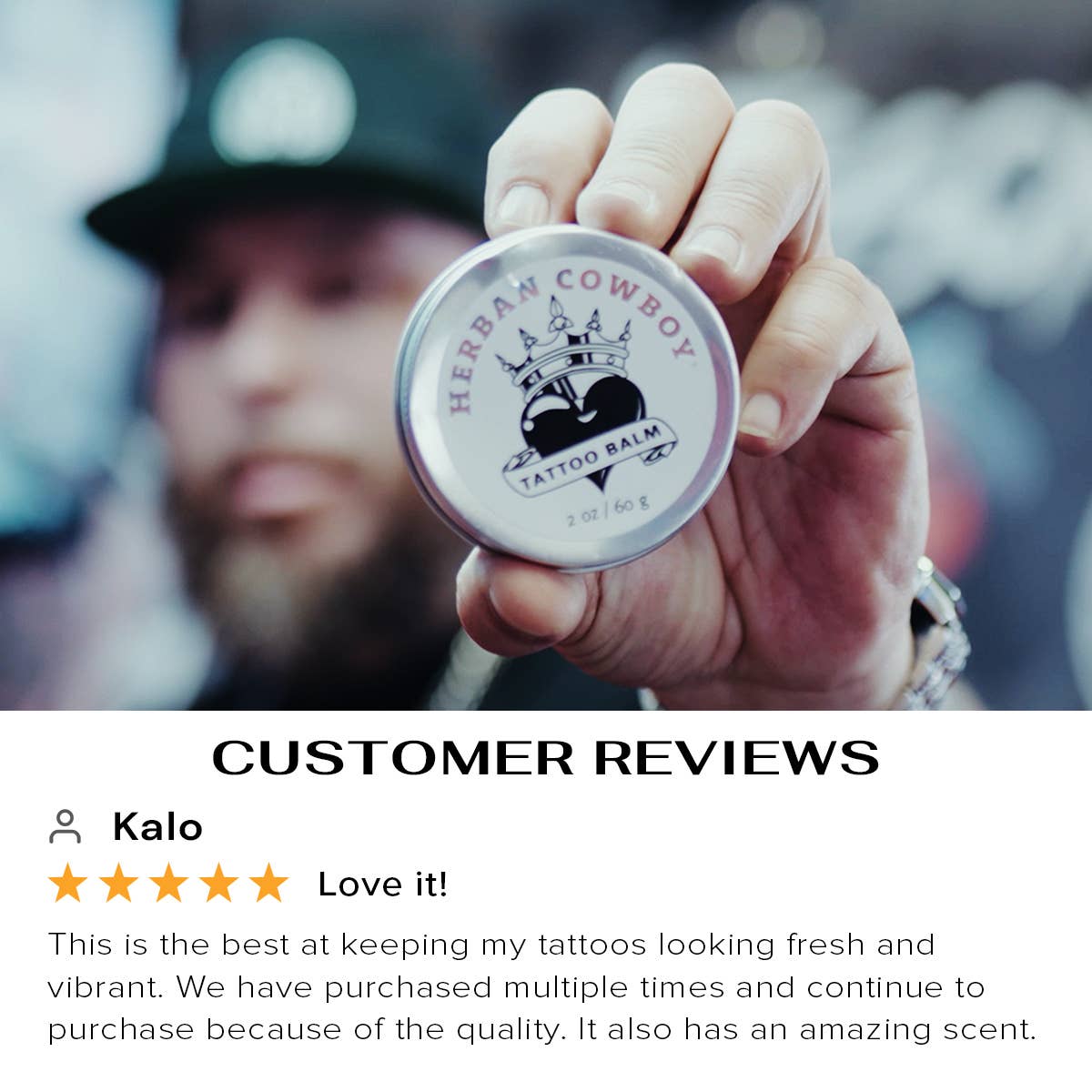 Herban Cowboy - Wholesale Tattoo Ointment/Care - Tattoo Balm (full size) 6