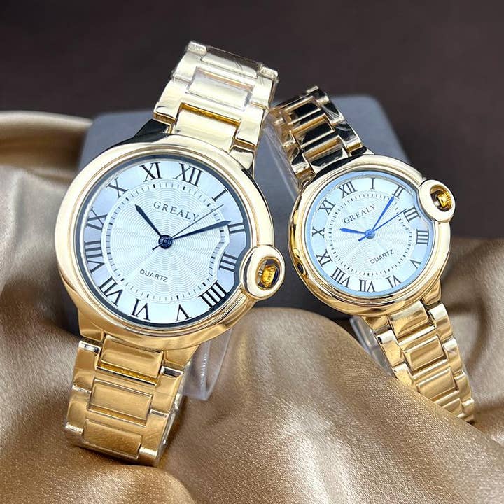 WoodWristCo – Engroshandel Armbåndsur - Unisex – Parure med klassiske armbåndsure i rustfrit stål med quartz4