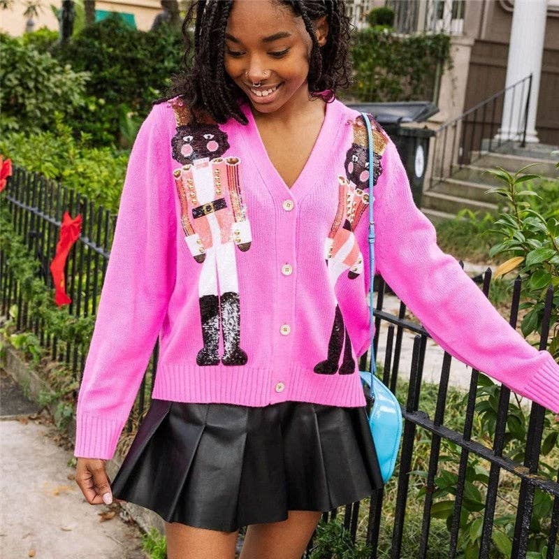 kycozy - Wholesale Knit Sweater - Women's - Glitter Cartoon Jacquard Sweater4