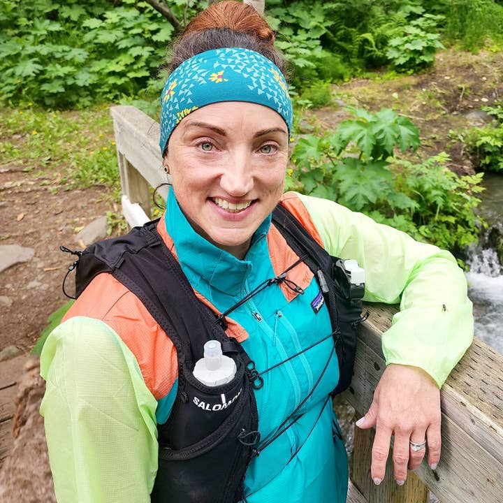 "Dandelions op Teal" Klassieke Hoofdband voor wholesale door HappyAK Handmade Headbands and Neckwear