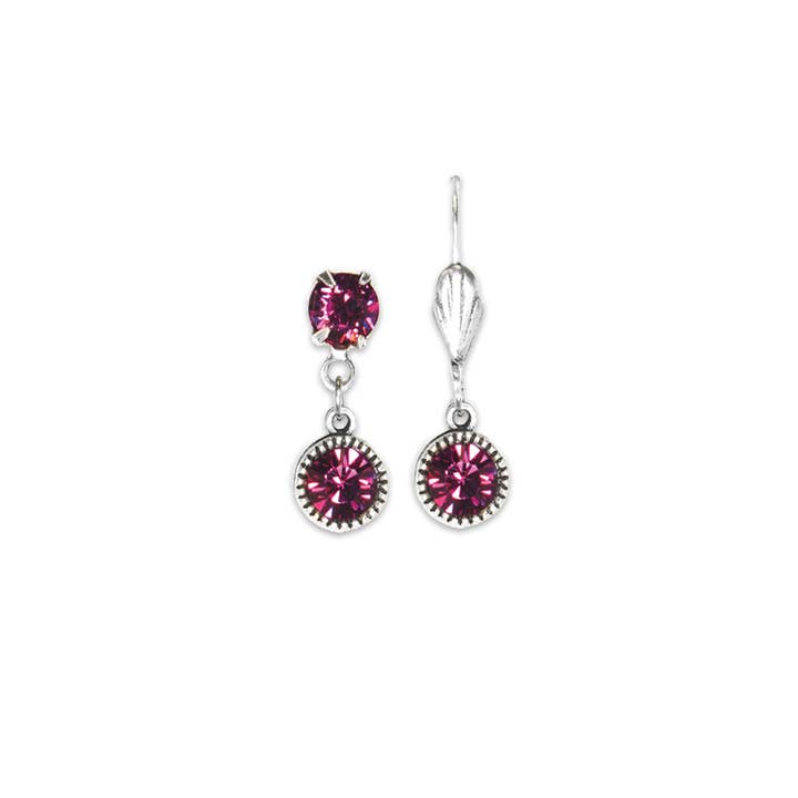 Anne Koplik Designs, Inc. - Wholesale Dangle Earrings - Perfect Match Crystal Drop Earrings - Silver24