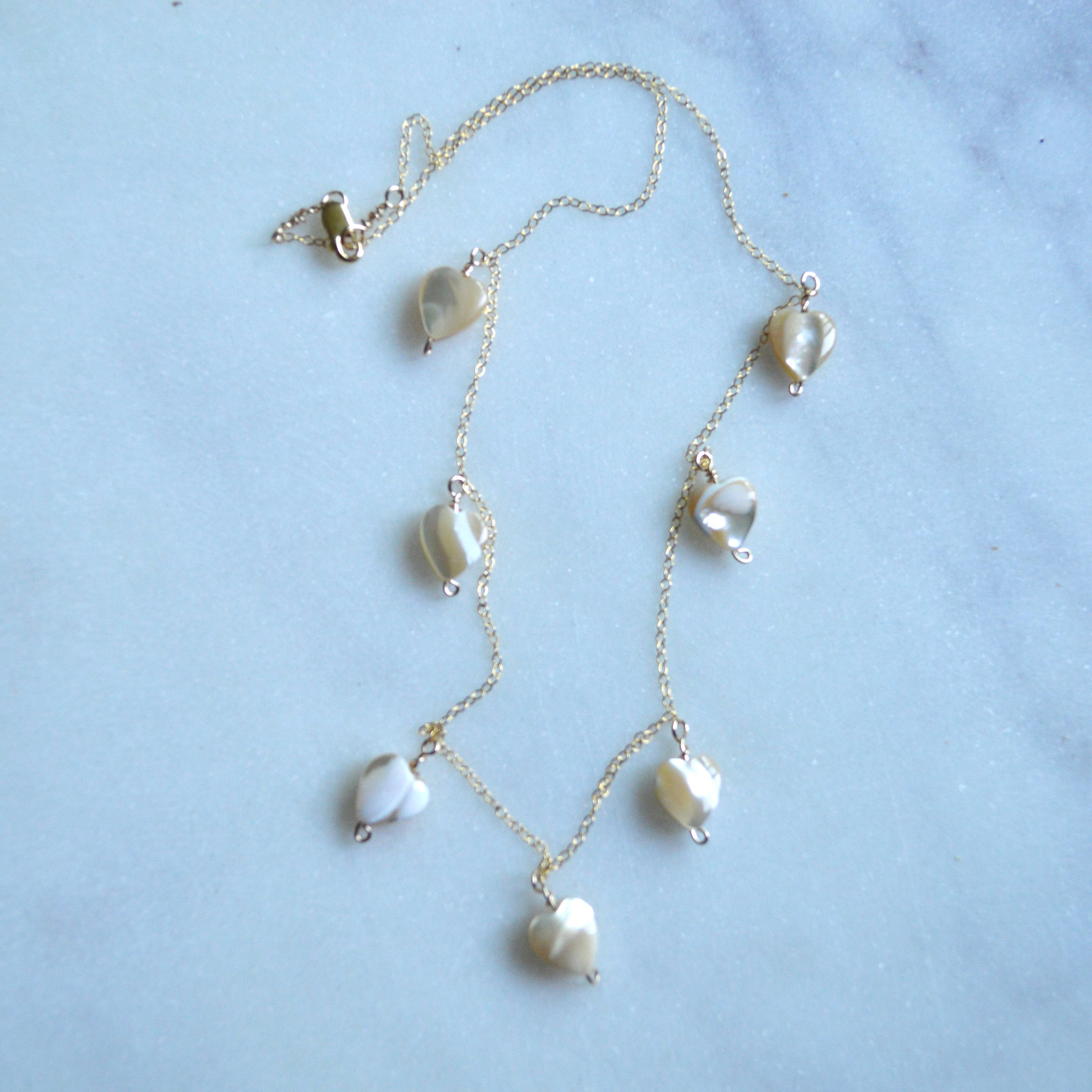 Salty But Sweet - Vendita all'ingrosso Collana con ciondolo/pendaglio - Collana con cuore in madreperla4