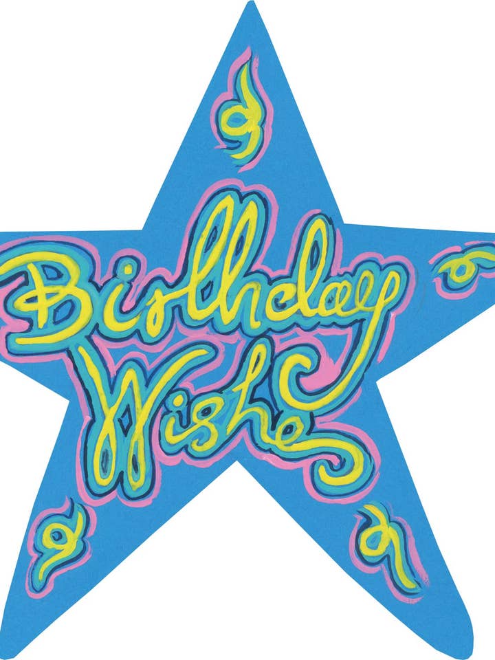 Cartão de felicitações em forma de estrela - Desejos de Aniversário por atacado de North Star Cards