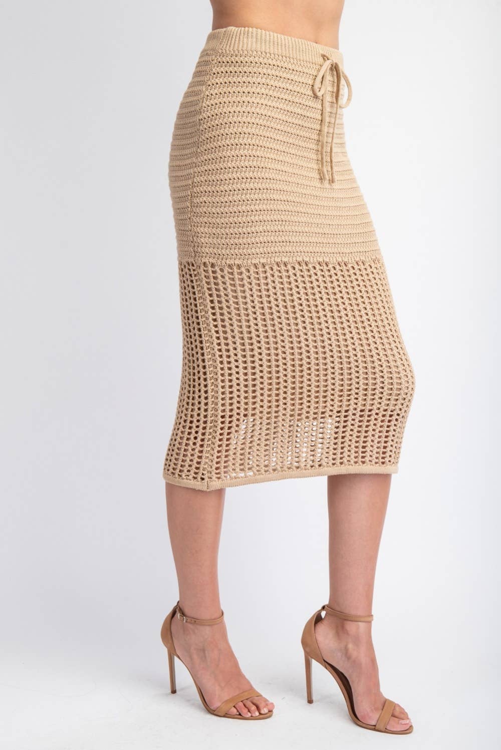 Edit by Nine - Vendita all'ingrosso Gonna - Donna - Gonna Midi all'Uncinetto Ts51955