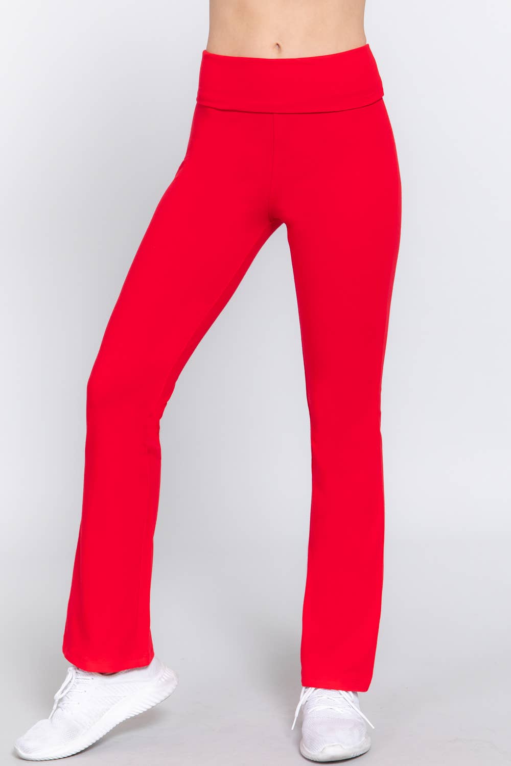 Active Basic | Active USA - Wholesale Sportbroek - Dames - Yoga legging met tailleband en wijde pijpen6