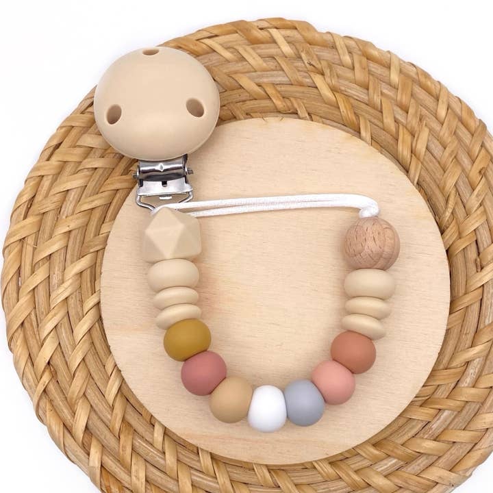 Kaity Kiddo – wholesale Pacifier clip – Baby – Soft Scandi Dummy Clip0