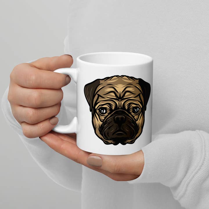 Club No-Kill 2027 Coffee Mugs - Wholesale Coffee Mug - Vinny the Pug Coffee Mugs 5