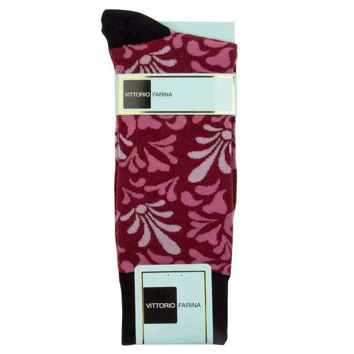 Chaussettes Vittorio Farina Flower Designer pour hommes de Classy Cuffli pour la vente par Dubal Brothers