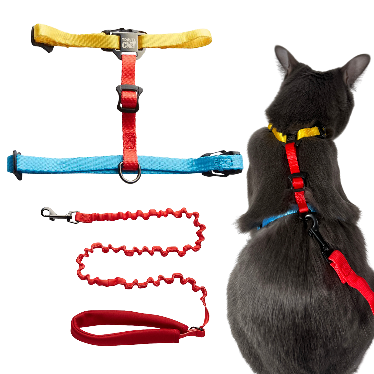 Travel Cat Wholesale - Wholesale Pet Harness - Cat - "The Day Tripper" Adjustable H-Style Cat Harness5