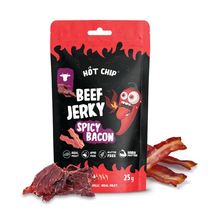 Hot Chip Jerky Chili and Bacon 20x25g for wholesale by CargoPirate
