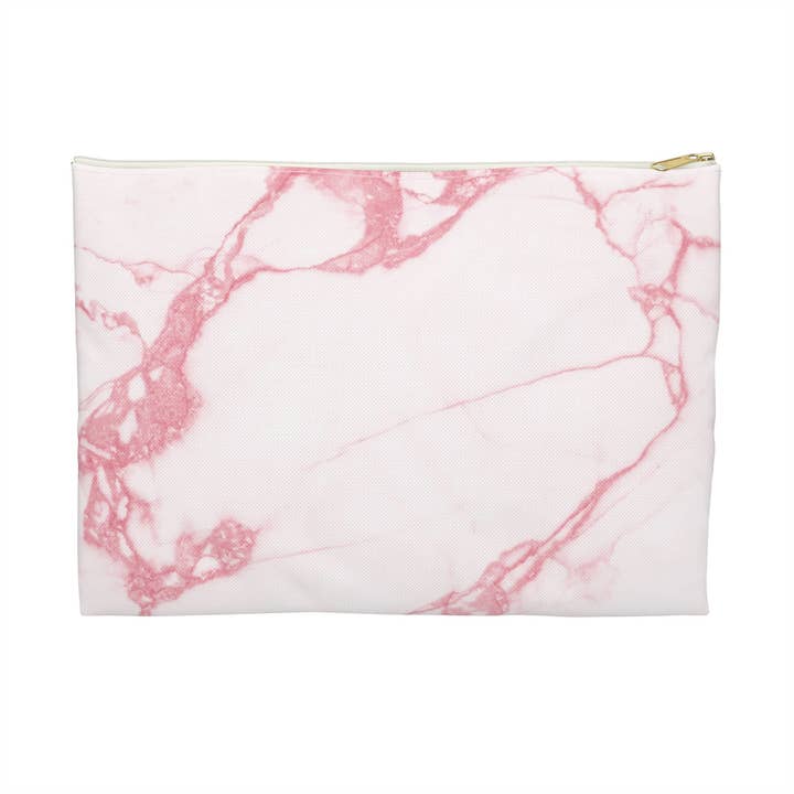 Lyserød & Hvid Marmor Tilbehørspung | En Feminin Klassisk til Hverdagens Nødvendigheder for engroshandel hos kierst