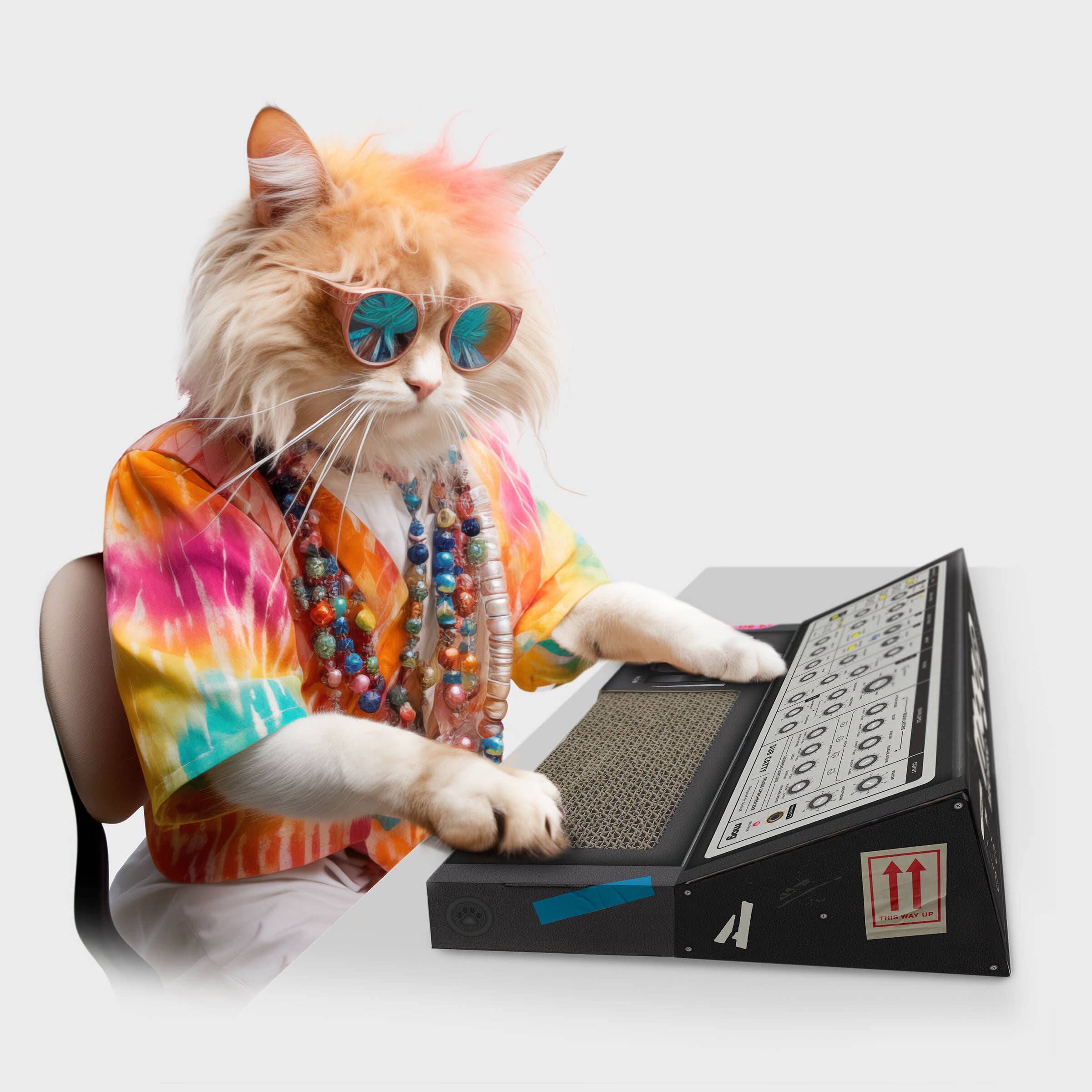 SUCK UK Ltd - USA - Wholesale Pet Scratcher - Cat - Cat Scratch Synthesizer6