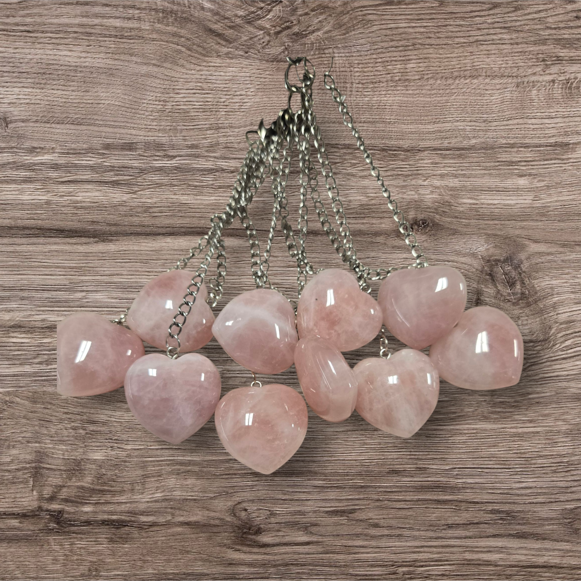 Eclectic Wallflower Boutique - Venta al por mayor Colador/infusor - Infusor de té en forma de corazón de cuarzo rosa0