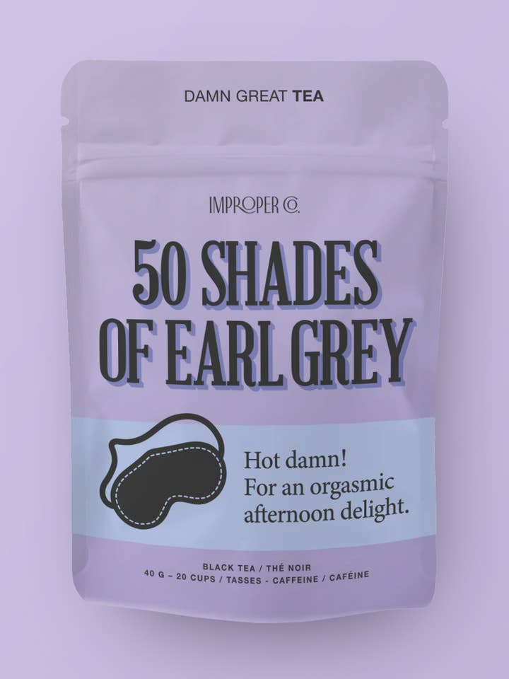50 Shades of Earl Grey tea for wholesale by Improper Co.