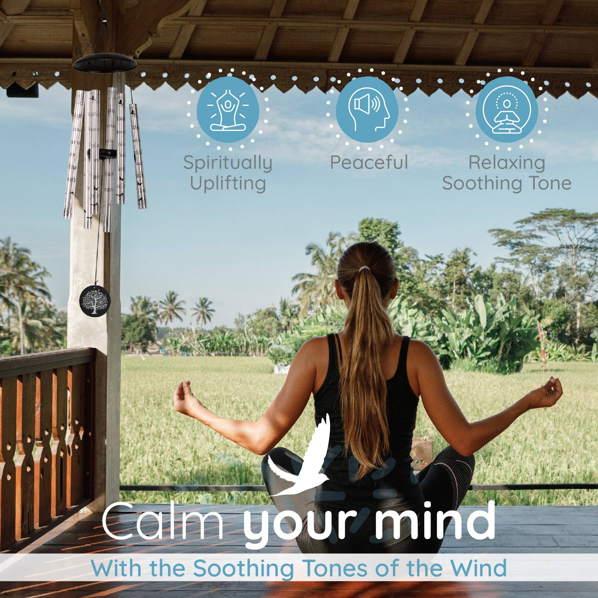 The Wind Chime Co - Wholesale Windorgel - 40" Memorial Wind Chimes Sympathy Gift voor het verlies van een dierbare5