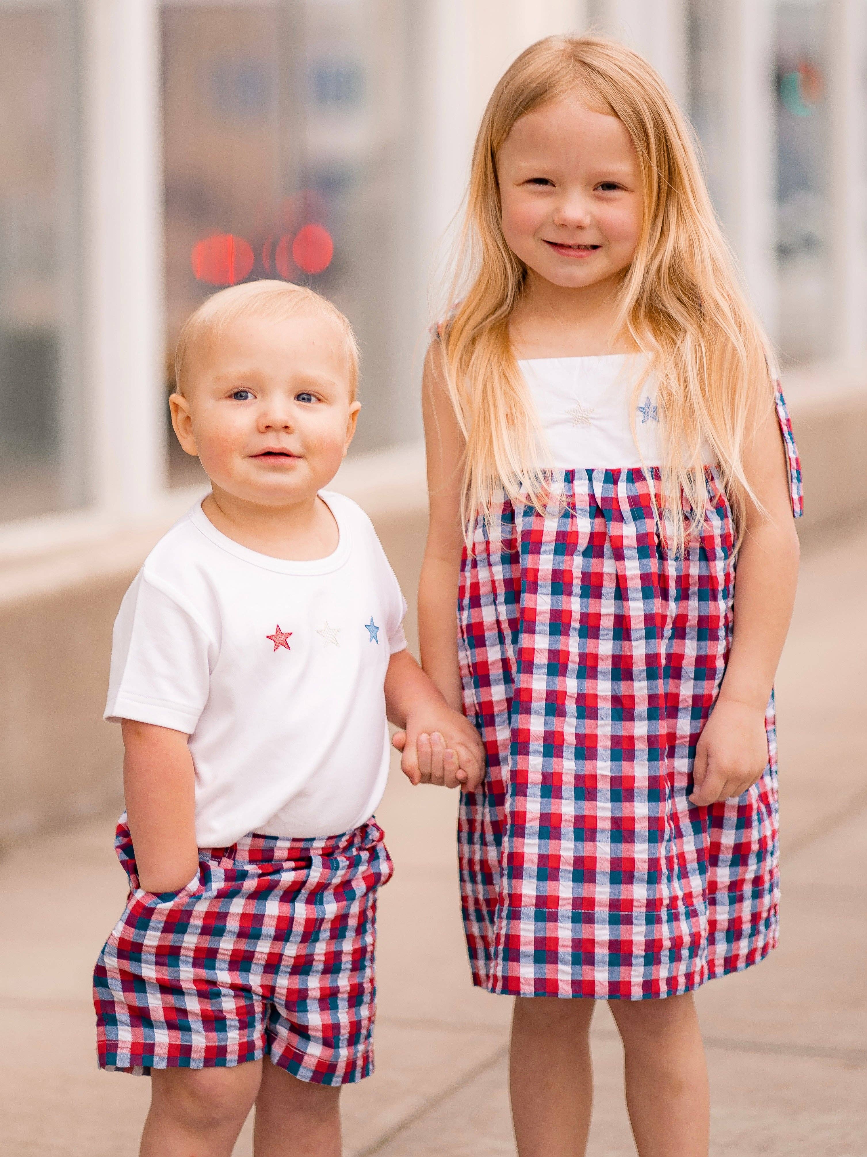 The Yellow Lamb - Vente Short – enfant - Short Alexander en étoiles et rayures3