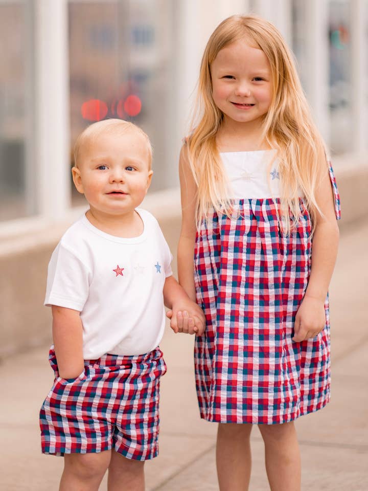 The Yellow Lamb - Vente Short – enfant - Short Alexander en étoiles et rayures3