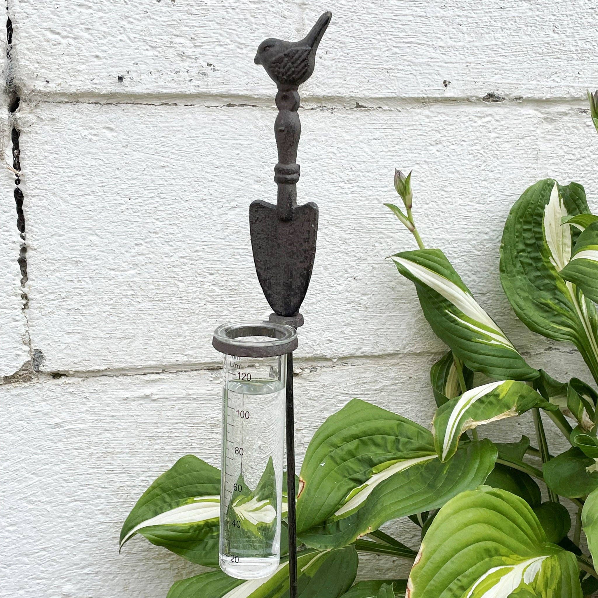 Audrey's Home & Gift - Wholesale Garden/Lawn Stake - Rain Gauge Garden Stake With Bird (PC)1