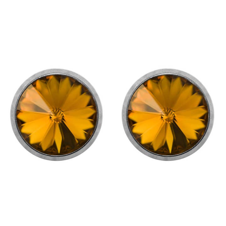 Soul Collection - Wholesale Stud/Post Earrings - Titanium stud earrings Laura with premium crystal23