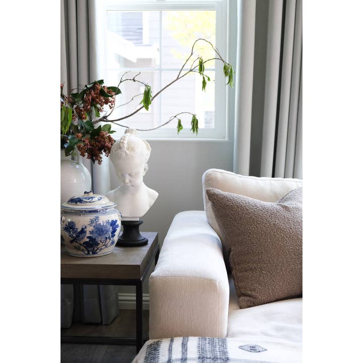 Twenty Third by Deanne - Wholesale Throw Pillow Cover - Boucle Pillow: Mud5