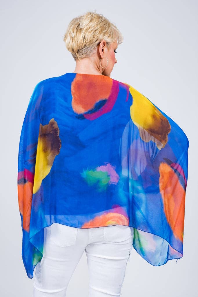 TINA Stephens Italy/Tees By Tina - Wholesale Kaftan - Women's - Sofia Sunrise Silk Kaftan (BQ201U)5