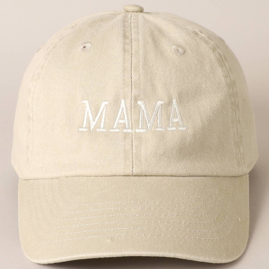 Fashion City - Wholesale Baseball Cap - Women's - MAMA Embroidered Cotton Baseball Cap15