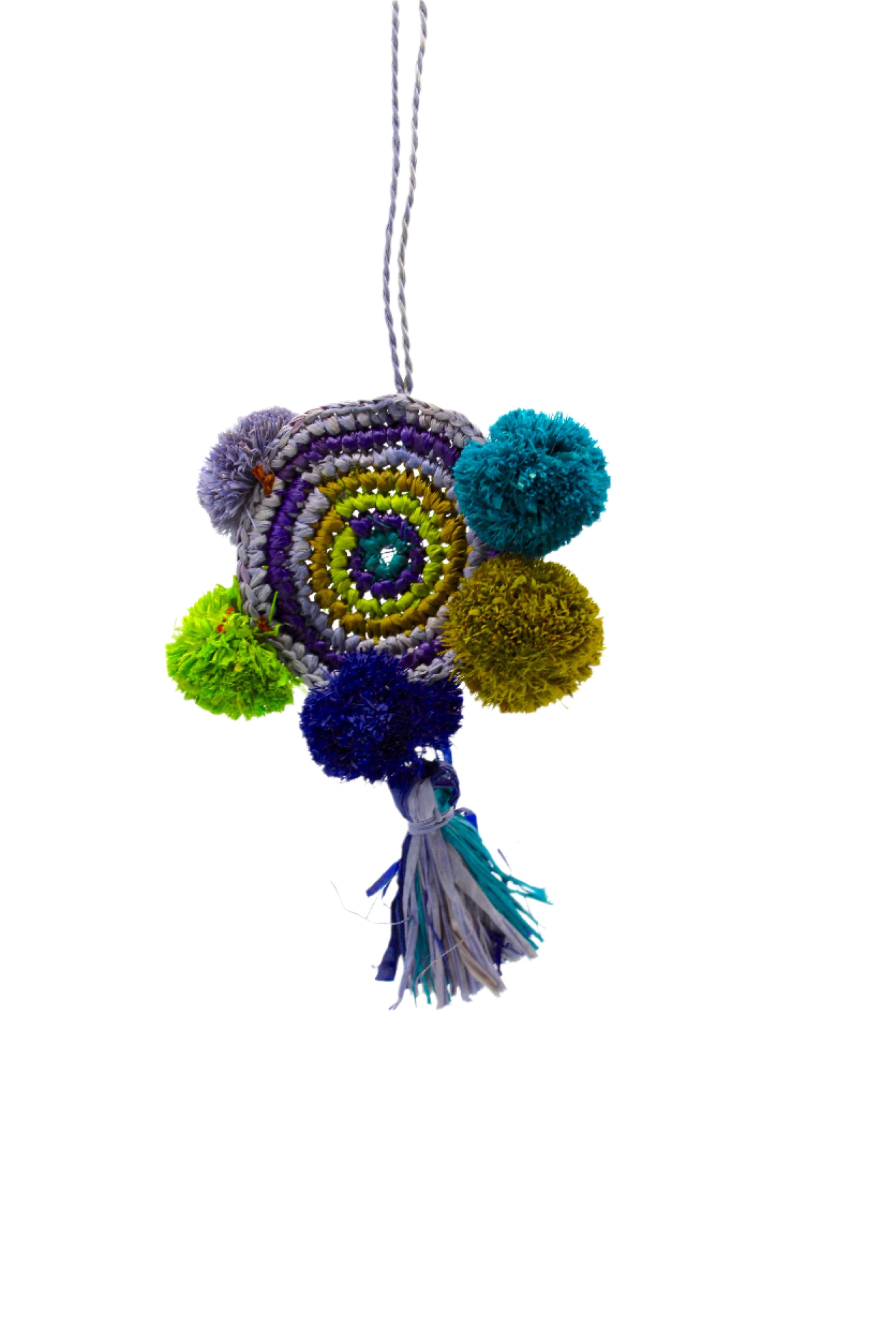 Shebobo - Wholesale Dream Catcher - Dreamcatcher Raffia Pompom & Tassel Charm Embellishment1