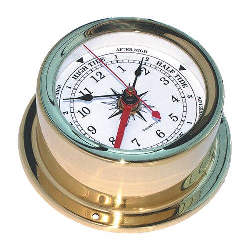 Euro Brass Ship's Time & Tide Clock for wholesale by Trintec Industries Inc.