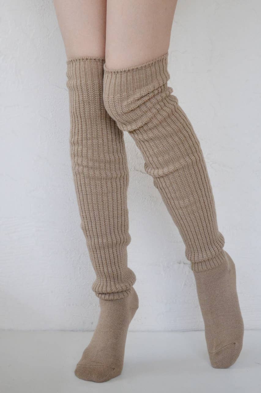 Tabbisocks - Venta al por mayor Calcetines - Mujer - Calcetines largos hasta la rodilla Lounge Scrunchy - mezcla de lana6