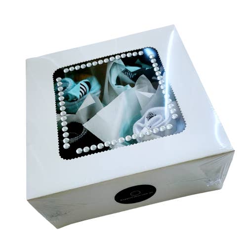 Bib Cupcakes Gift Box - Whales for wholesale by Nappie Cakes