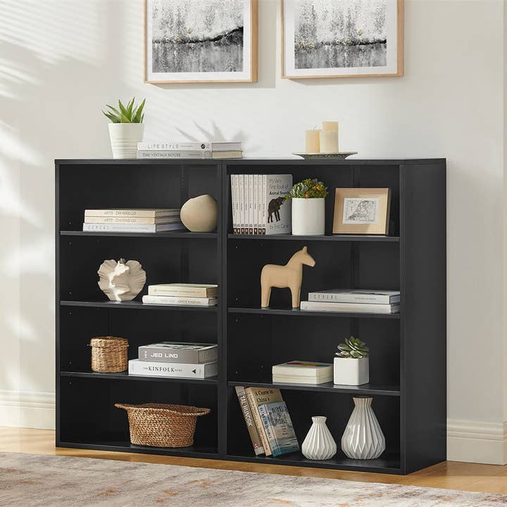 39F Inc. - Wholesale Bookcase - 8-Layer Adjustable CD DVD Storage Cabinet with Shelves8