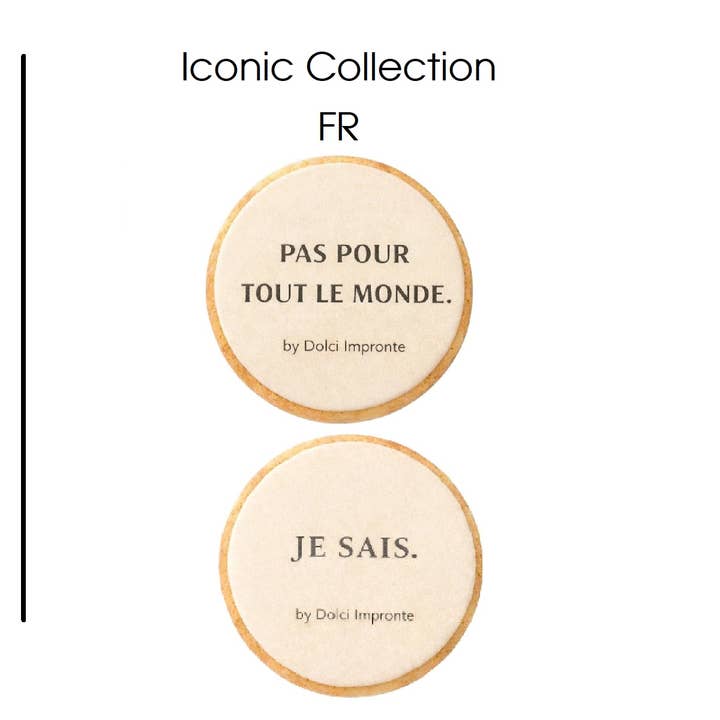 Douces Empreintes | COLLECTION ICONIQUE Format rond français pour la vente par Fifty Srl - Dolci Impronte The Italian Pet Pastry