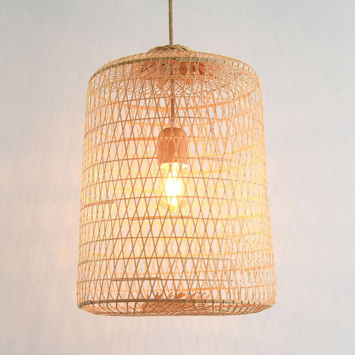 Lanna Passa - Vendita all'ingrosso Lampadario/lampada a sospensione - Cestino per trappola da pesca asiatica riutilizzato Bamboo Light