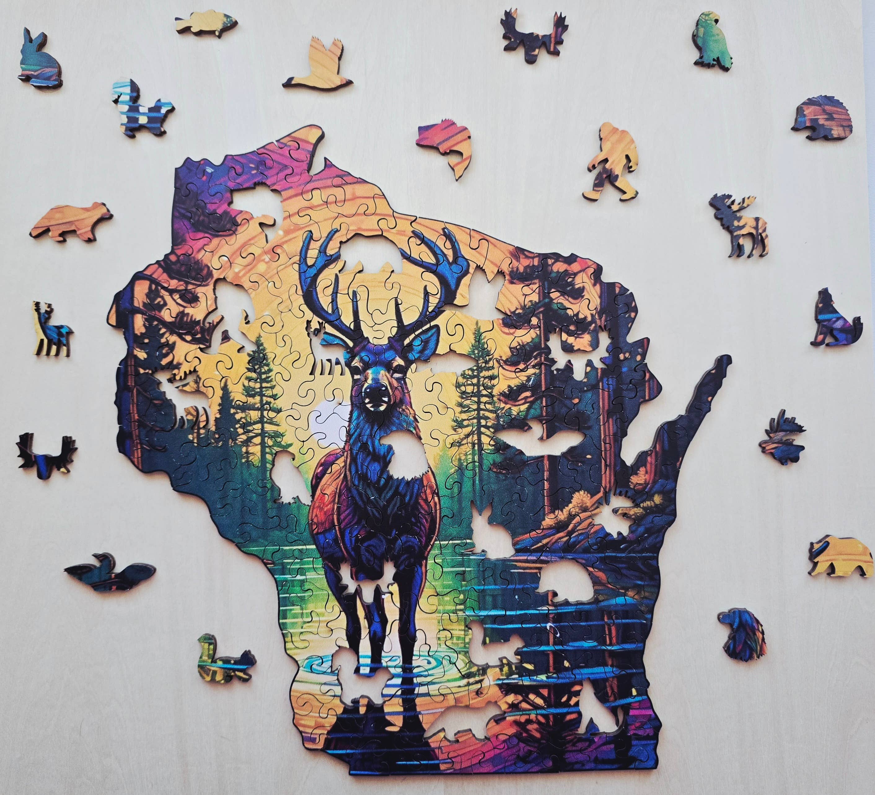 Art Factory LLC - Wholesale Puzzle - Adult - Wisconsin wooden puzzle1