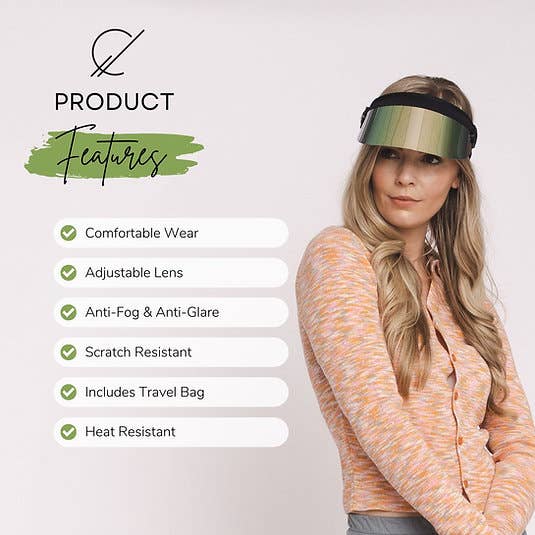 Bluestone Sunshields - Vente Visière – unisexe - Shorty Lux en or rose1