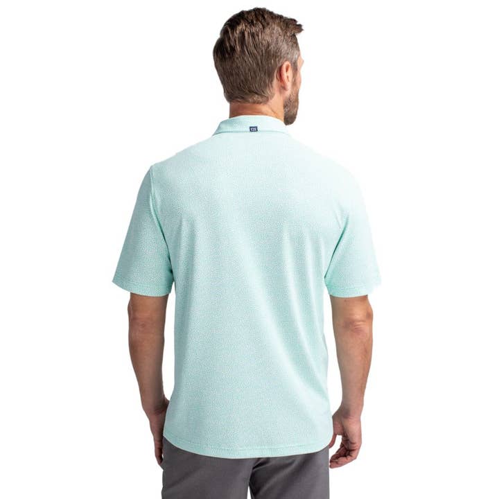 Cutter & Buck - Wholesale Polo - Men's - Cutter & Buck Virtue Eco Pique Botanical Print Recycled Polo