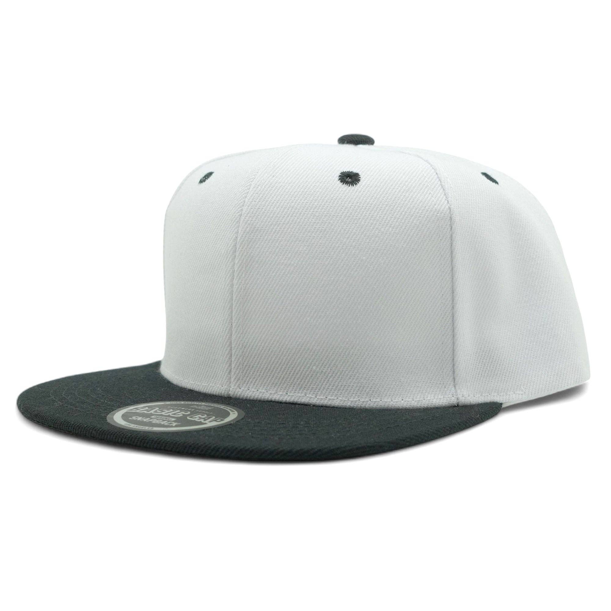 Eon Company Group, Inc - Wholesale Baseball Cap - Unisex - Blank Solid Two Tone Color Snapback Caps30