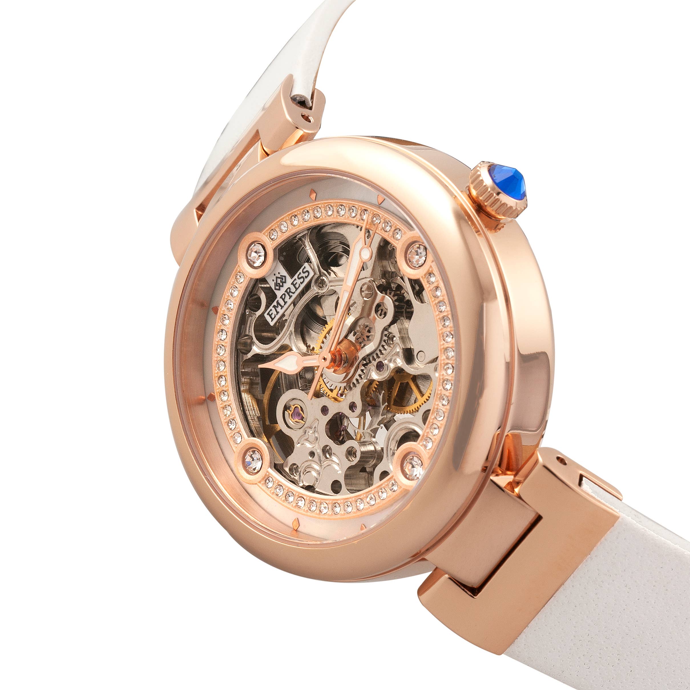 Empress – wholesale Wrist watch – Women's – Empress Adelaide Automatic Leather-Band Skeleton Watch7