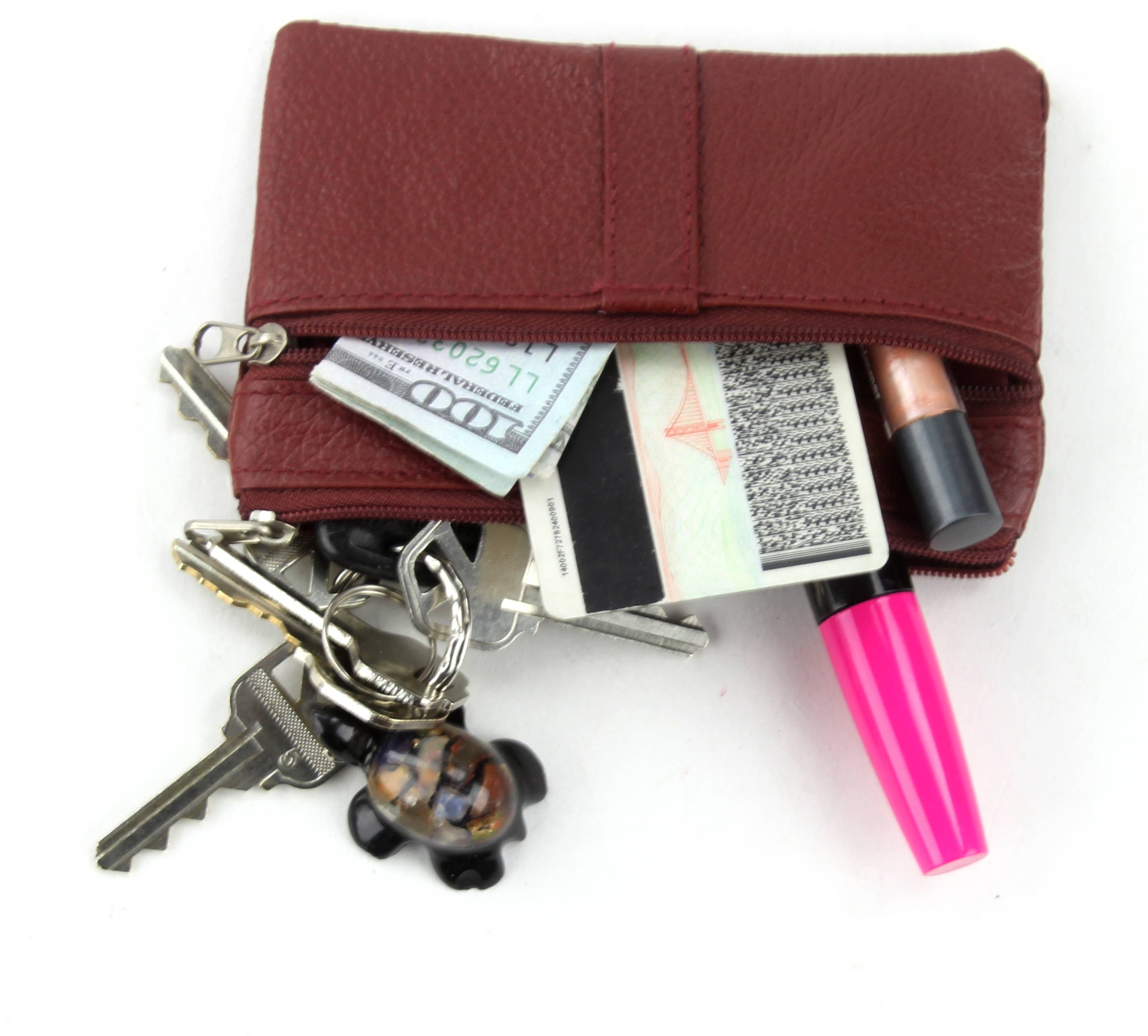 Leather Impressions Inc - Vente Porte-monnaie – femme - Porte-monnaie en cuir de vachette 30039