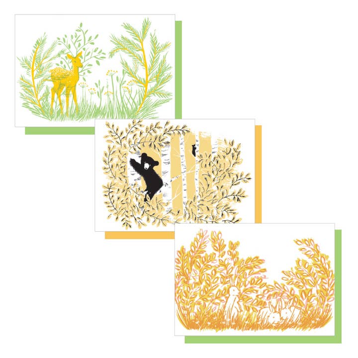 Ensemble de Cartes d'Enclos pour Visiteurs de Mini Jardin pour la vente par Smudge Ink