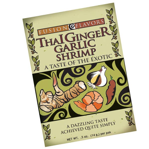 Thai Ginger Garlic Shrimp for wholesale by Fusion Flavors