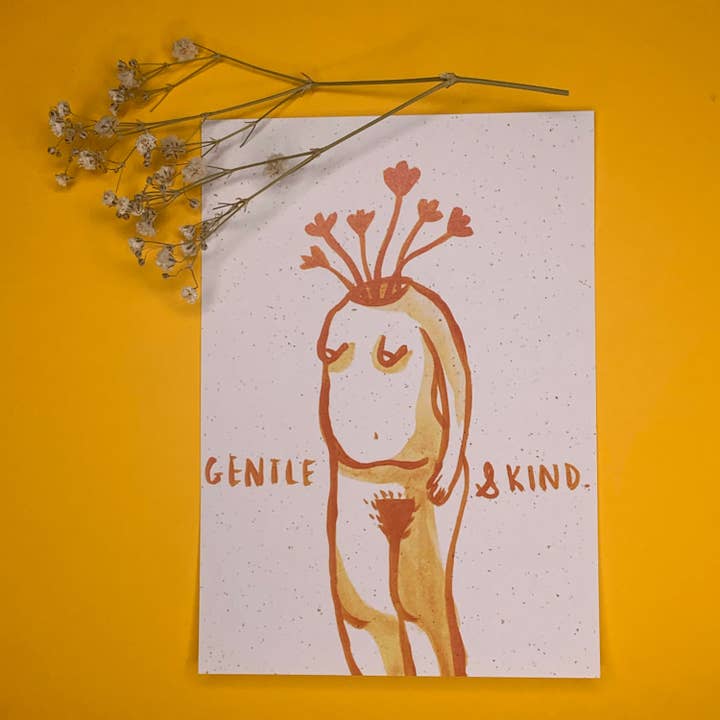 Estampa de mulher gentil A6 por atacado de Meg Garrod Art