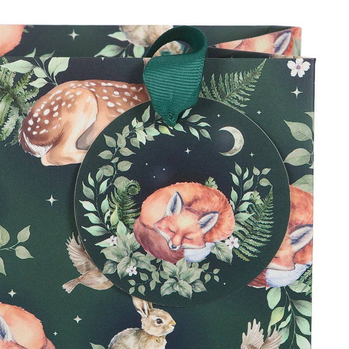 Something Different Wholesale – wholesale Gift bag – 23cm Medium Fawn and Friends Forest Animal Print Gift Bag2