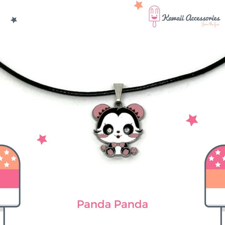 Kawaii Accessories by Kuroji - Wholesale Jewelry Set - Charming Panda Panda - Kawaii accessory set5