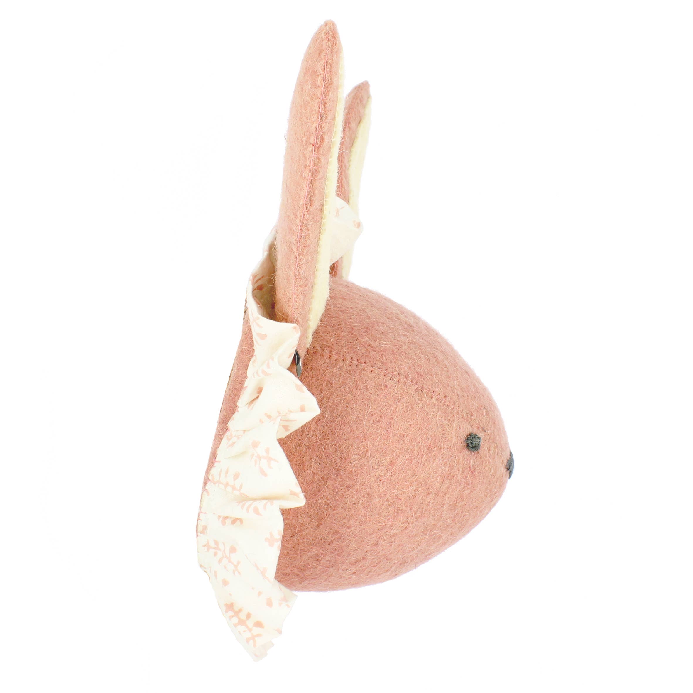 Fiona Walker England - Wholesale Wall Decor - Kids & Baby - Baby Rabbit with Vintage Ruff Head Mini - Pink3
