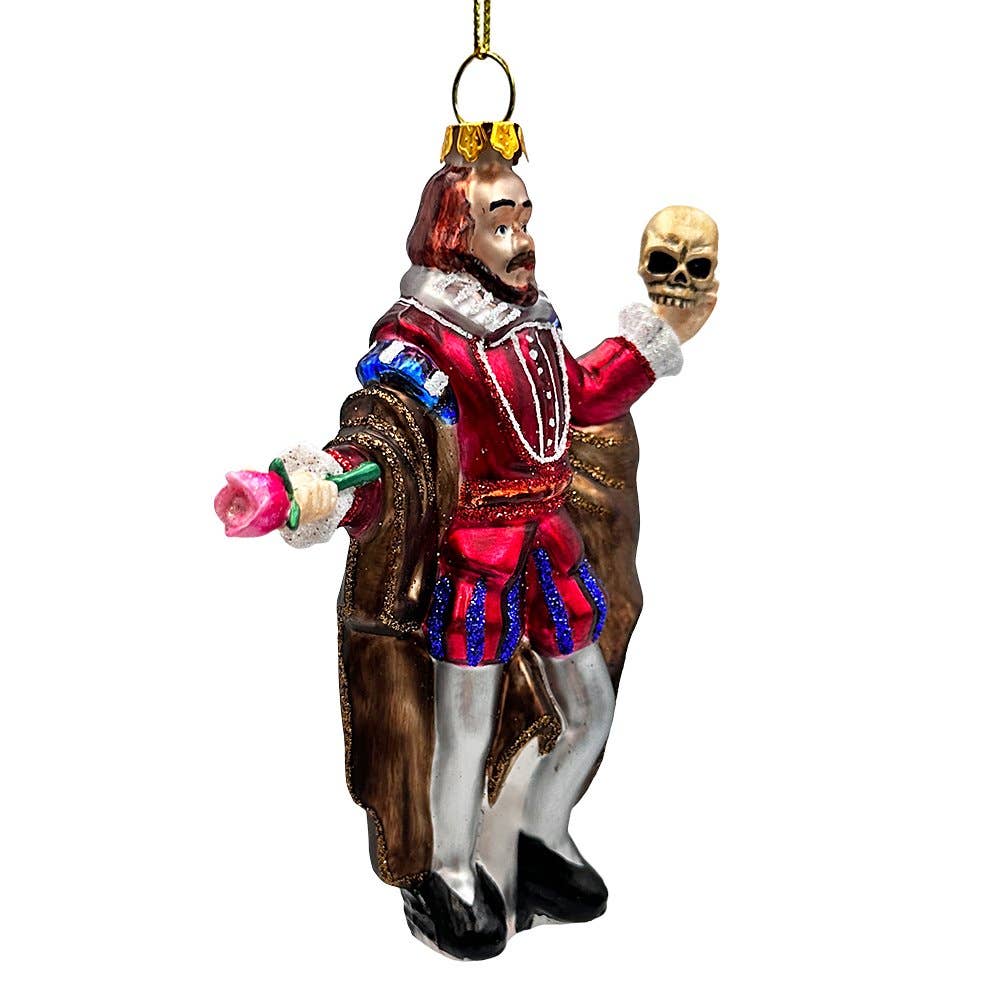 OrnamentallyYou - Wholesale Ornament - De Melancholische Prins William Shakespeare Glazen Ornament4